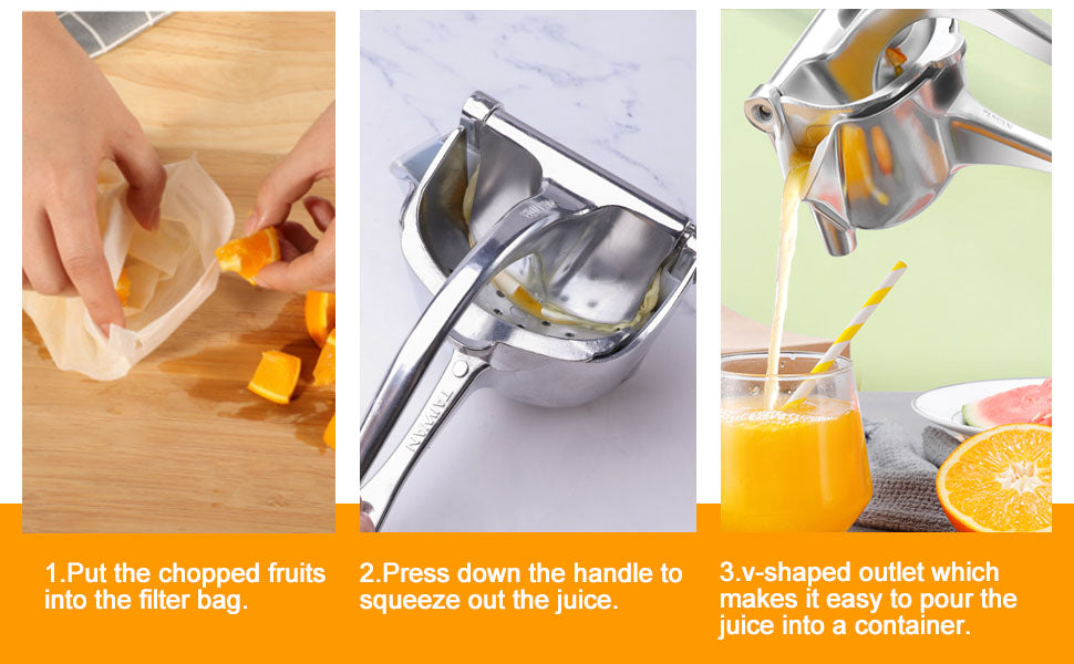 Manual Fruit Juicer Alloy Orange Lemon Pomegranate Squeezer