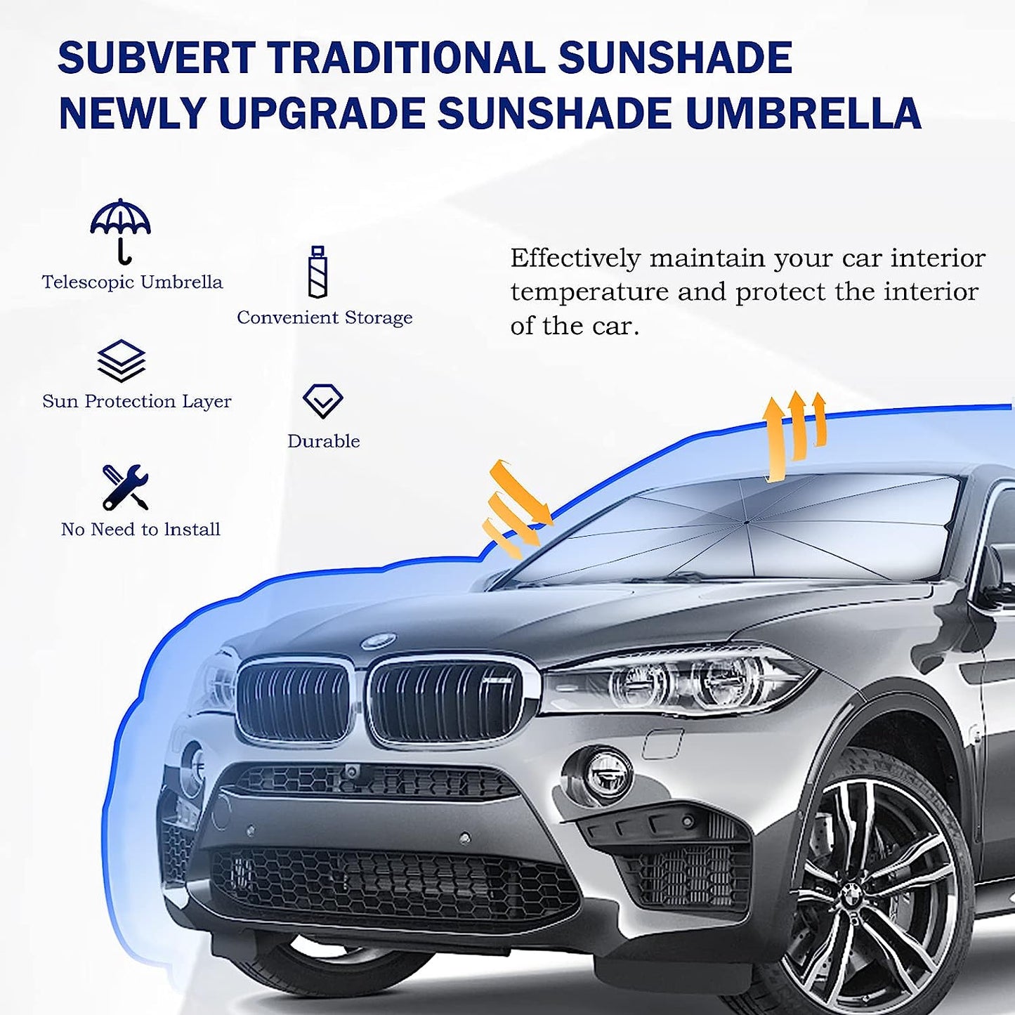 Car Umbrella (Inside Windshield)